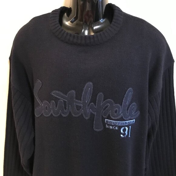Men's Vintage Southpole Y2K Pullover Sweater-Size 2XL - Picture 4 of 8